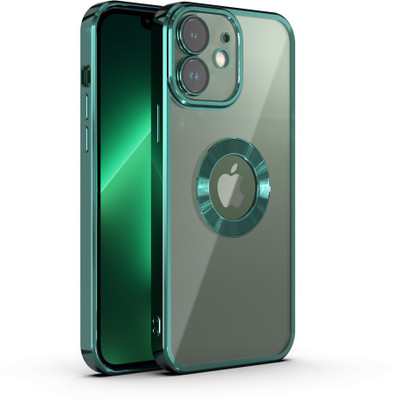 FIXTOTEL Back Cover for Apple iPhone 11, iPhone 11, Electroplating Logo View(Green, Camera Bump Protector, Pack of: 1)