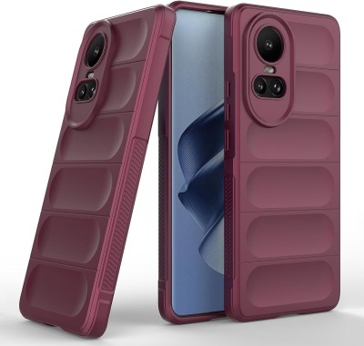 S-Hardline Back Cover for Oppo Reno 10 5G, Solid Liquid Magic Case Shockproof Plain(Purple, Silicon, Pack of: 1)