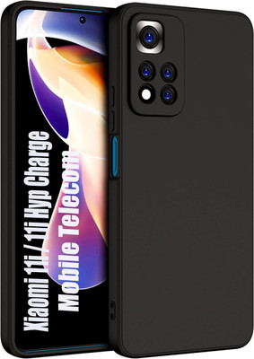 S-Hardline Back Cover for Xiaomi 11i, Premium Silicon Candy Case(Black, Silicon, Pack of: 1)