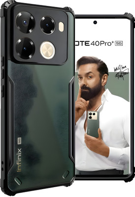 Chic Vibe Back Cover for Infinix Note 40 Pro 5G, Infinix Note 40 Pro Plus, Infinix Note 40 Pro Back Cover(Black, Dual Protection, Pack of: 1)