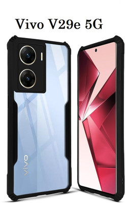 Aaralhub Back Cover for Vivo V29e 5G(Black, Dual Protection, Pack of: 1)