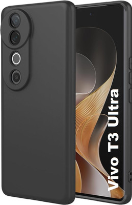 VISHRN CASES Back Cover for vivo T3 Ultra 5g(Black, Grip Case, Pack of: 1)