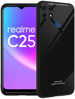 Infigo Back Cover for Realme C25(Black, Hard Case, Pack of: 1)