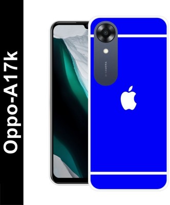 TMPBAGRU Back Cover for Oppo A17k ( APPLE LOGO,APPLE PRINT,IPHONE) PRINTED BACK COVER(Multicolor, Flexible, Silicon, Pack of: 1)