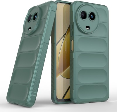 GLOBAL NOMAD Back Cover for Realme Narzo 60X 5G(Green, 3D Case, Silicon, Pack of: 1)