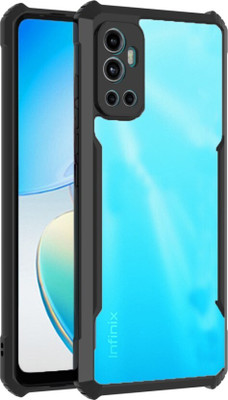 SRT Back Cover for Infinix Hot 12(Black, Pack of: 1)