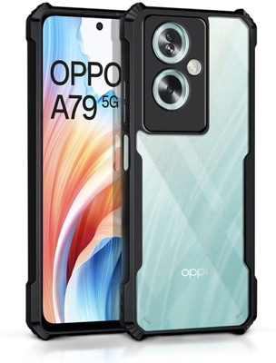 Phone Case Cover Back Cover for OPPO A79 5G(Black, Camera Bump Protector, Silicon, Pack of: 1)