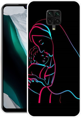DUGGA Back Cover for REDMI Note 9 Pro Max, MOM, MAA, LOVE, MOTHER, AAI(Black, Flexible, Silicon, Pack of: 1)