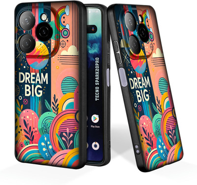 printwhiz Back Cover for Tecno Spark 20 Pro 5G(Black)