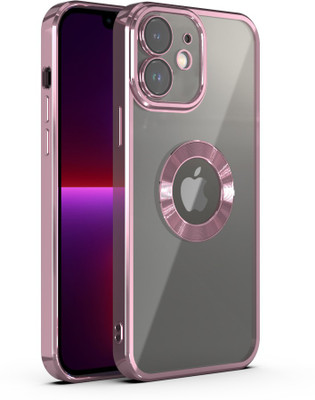 Systek Back Cover for Apple iPhone 11, Electroplating, Logo View, Flexible(Purple, Transparent, Camera Bump Protector, Pack of: 1)