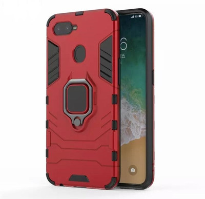 cascov Back Cover for Oppo F9 / F9 Pro(Red, Ring Case, Pack of: 1)