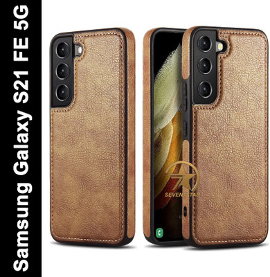 SEVEN7STAR Back Cover for Samsung Galaxy S21 FE 5G(Brown, Dual Protection, Pack of: 1)