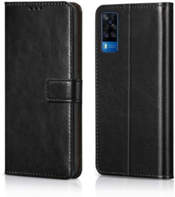 ExclusivePlus Flip Cover for Vivo Y51 2016 Old Edition(Black, Dual Protection, Pack of: 1)