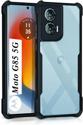 Flipkart SmartBuy Back Cover for MOTOROLA G85 5G(Black, Transparent, Pack of: 1)