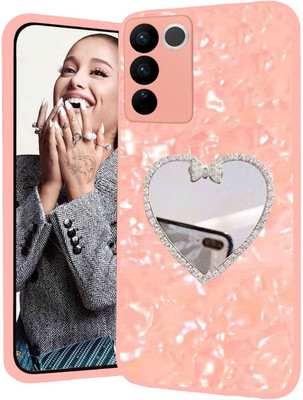 KC Back Cover for Vivo V27 5G, Vivo V27 Pro 5G(Pink, Shock Proof, Silicon, Pack of: 1)