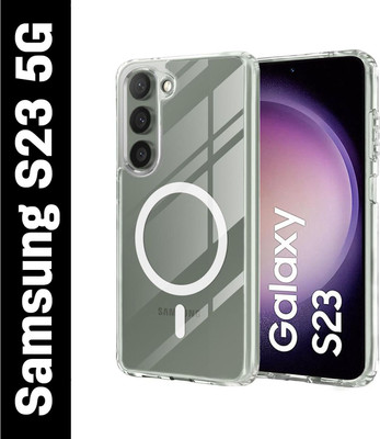 AIBEX Back Cover for Samsung Galaxy S23 5G, |Anti-Yellow Case(Transparent, Magsafe, Pack of: 1)