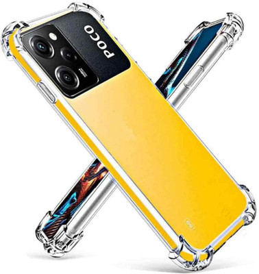 skyro Back Cover for Poco X5 Pro 5G(Transparent, Camera Bump Protector, Pack of: 1)