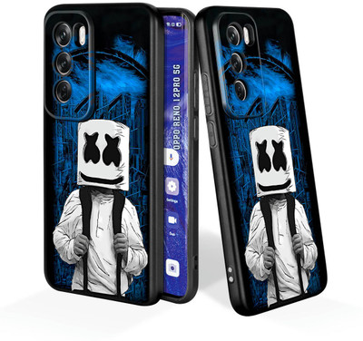 printwhiz Back Cover for Oppo Reno12 Pro 5G(Black)