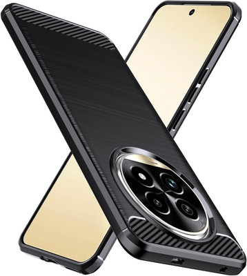 CLOYAAR Back Cover for Realme 14 Pro Lite/Realme 13 Pro 5G Carbon Fiber TPU(Black, Shock Proof, Silicon, Pack of: 1)