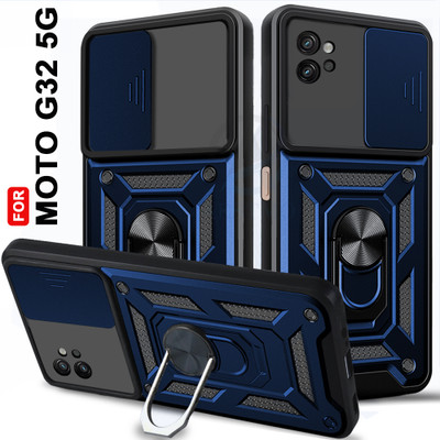 AESTMO Back Cover for Motorola Moto G32 5G(Blue, Slider, Silicon, Pack of: 1)