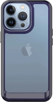 CareFone Back Cover for Iphone 14 Pro, Camera Protection, Clear Case Cover(Transparent, Purple, Shock Proof, Pack of: 1)