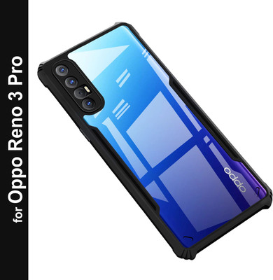 Zapcase Back Cover for OPPO Reno 3 Pro(Black, Shock Proof, Pack of: 1)
