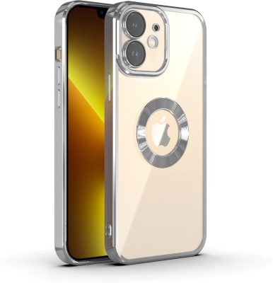gadvik Back Cover for COMPATIBLE FOR APPLE IPHONE 12(Silver, Transparent, Shock Proof, Pack of: 1)