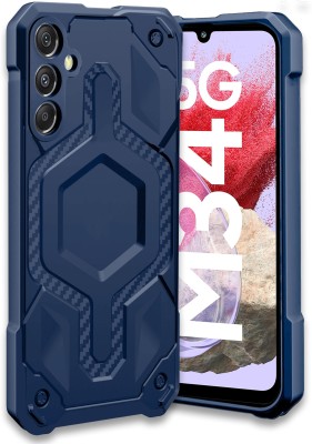 HUPSHY Back Cover for SAMSUNG Galaxy M34 5G(Blue, Shock Proof, Silicon, Pack of: 1)
