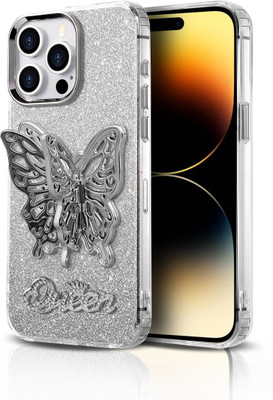 GLOBAL NOMAD Back Cover for Apple iPhone 14 Pro Max(Silver, Shock Proof, Silicon, Pack of: 1)