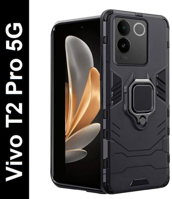 KWINE CASE Back Cover for Vivo T2 Pro 5G(Black, Shock Proof, Pack of: 1)