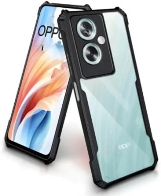 Sciforce Back Cover for OPPO A59 5G, Hybrid Hard Transparent Back TPU Bumper(Black, Transparent, Silicon, Pack of: 1)