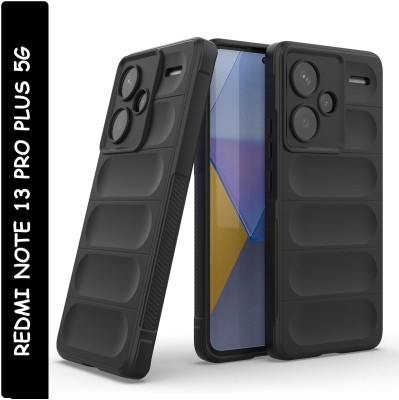 Fablue Back Cover for Redmi Note 13 Pro+ 5G, Redmi Note 13 Pro Plus 5G(Black, Matte Finish, Silicon, Pack of: 1)