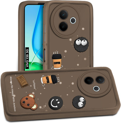 AESTMO Back Cover for Vivo Y39 5G(Brown, 3D Case, Silicon, Pack of: 1)