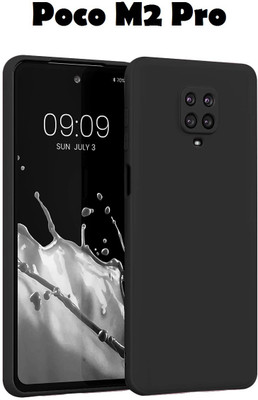 caseunik Back Cover for POCO M2 Pro(Black, Camera Bump Protector, Silicon)