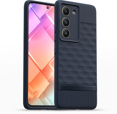 Pikkme Back Cover for Vivo Y200e 5G(Blue, Grip Case, Silicon)