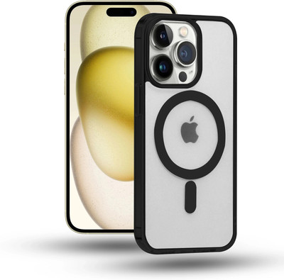 gadvik Back Cover for IPHONE 15 PRO MAX(Black, Camera Bump Protector, Pack of: 1)