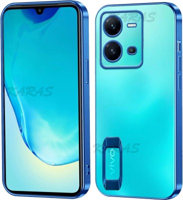 ANTICA Back Cover for vivo V25 5G | Logo View Each Lens with CD Pattern Case(Blue, Camera Bump Protector, Silicon, Pack of: 1)