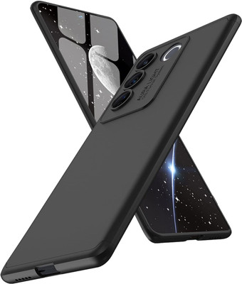 VISHRN Back Cover for vivo V27 Pro 5G(Black, Grip Case, Silicon, Pack of: 1)