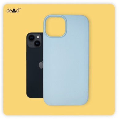 dead Back Cover for APPLE iPhone 14(Blue, Grip Case, Silicon, Pack of: 1)
