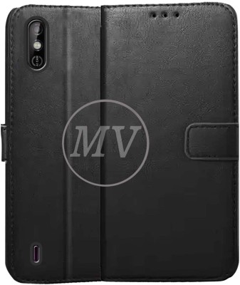 MV Back Cover for Tecno Spark GO KC1(Black, Cases with Holder, Pack of: 1)