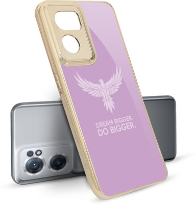 QRIOH Glass Back Cover for OnePlus Nord CE 2 5G(Purple, Grip Case, Pack of: 1)