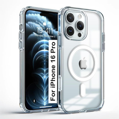 FlipCase Back Cover for Apple iPhone 16 Pro(Transparent, Dual Protection, Pack of: 1)