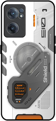 QRIOH Glass Back Cover for OnePlus Nord CE 2 5G(Multicolor, Grip Case, Pack of: 1)