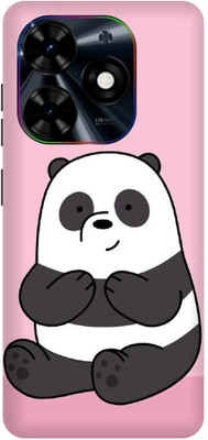 DIKRO Back Cover for Tecno Spark Go 2024, BG6, OSO, PANDA, BHALU, BEER(Pink, Flexible, Silicon, Pack of: 1)