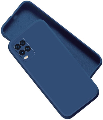ZAMN Back Cover for REALME 8(Blue, Silicon, Pack of: 1)