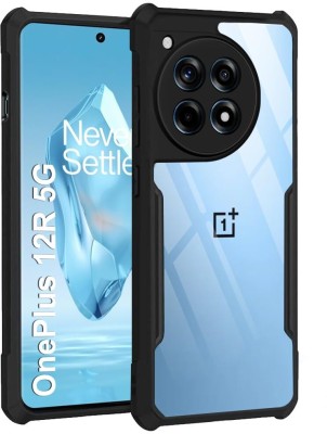 Bodoma Front & Back Case for OnePlus 12R, OnePlus 12R 5G transparent/Black(Blue, Shock Proof, Silicon, Pack of: 1)