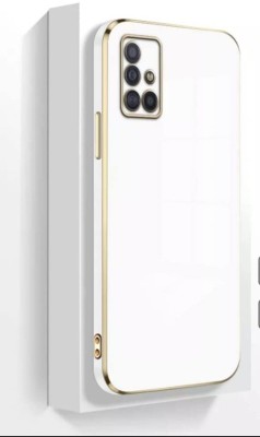 KARAS Back Cover for Samsung Galaxy A51 |View Electroplated Chrome 6D Case Soft TPU(White, Dual Protection, Silicon, Pack of: 1)