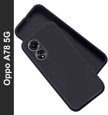 Artistque Back Cover for Oppo A78 5G(Black, Flexible, Silicon, Pack of: 1)