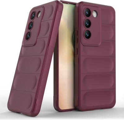 GLOBAL NOMAD Back Cover for Vivo T3 5G(Maroon, 3D Case, Silicon, Pack of: 1)