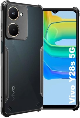 Best Case Back Cover for Vivo Y28s 5G(Black, Shock Proof, Pack of: 1)